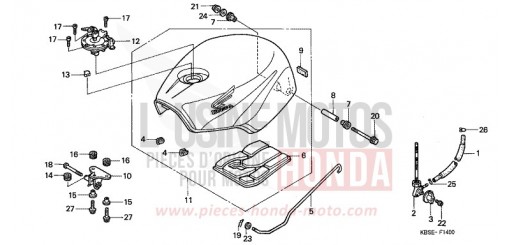 FUEL TANK NSR125R1 de 2001